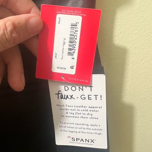 Spanx Faux Leather Leggings - Picture 5 of 5
